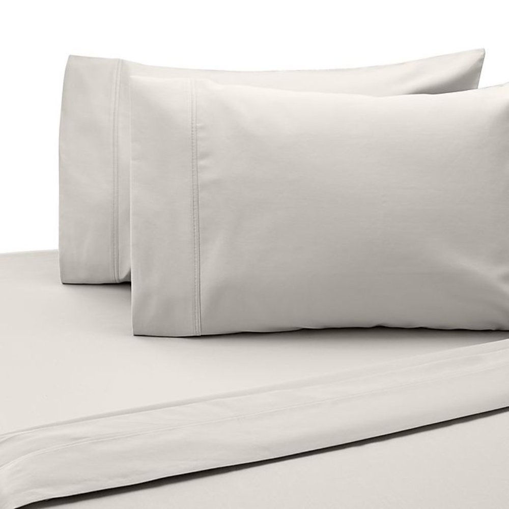 100% Cotton Salt Easy Care 2 Pack Pillowcases Standard - Picture 10 of 11